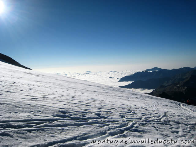 in alta quota sul Monte Rosa